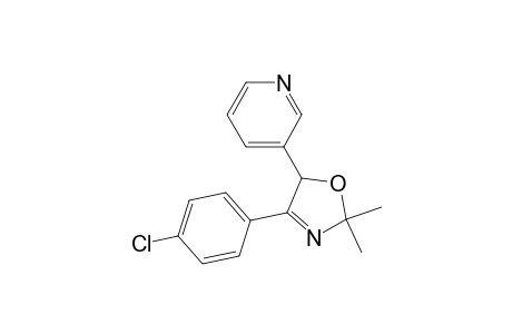 Pyridine, 3-[4-(4-chlorophenyl)-2,5-dihydro-2,2-dimethyl-5-oxazolyl]-