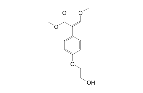 Benzeneacetic acid, 4-(2-hydroxyethoxy)-alpha-(methoxymethylene)-,methyl ester