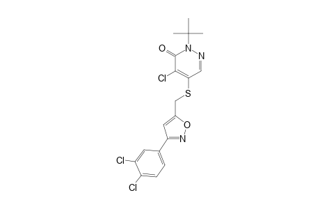 3(2H)-Pyridazinone, 4-chloro-5-[[[3-(3,4-dichlorophenyl)-5-isoxazolyl]methyl]thio]-2-(1,1-dimethylethyl)-