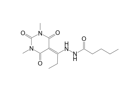 N'-[1-(1,3-dimethyl-2,4,6-trioxotetrahydro-5(2H)-pyrimidinylidene)propyl]pentanohydrazide