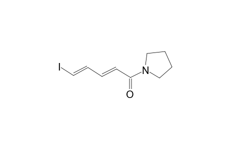 (2E,4E)-5-iodanyl-1-pyrrolidin-1-yl-penta-2,4-dien-1-one