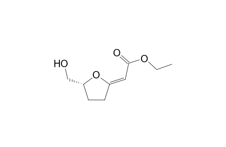 Ethyl 5(R)-(hydroxymethyl)-tetrahydrofuran-2-ethylidenoate