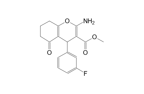 4H-1-benzopyran-3-carboxylic acid, 2-amino-4-(3-fluorophenyl)-5,6,7,8-tetrahydro-5-oxo-, methyl ester