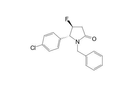 tans-1-Benzyl-5-(4-chlorophenyl)-4-fluoropyrrolidin-2-one