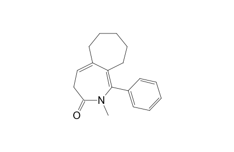 2-METHYL-1-PHENYL-4,6,7,8,9,10-HEXAHYDROCYCLOPENTA-[C]-AZEPIN-3-(2H)-ONE