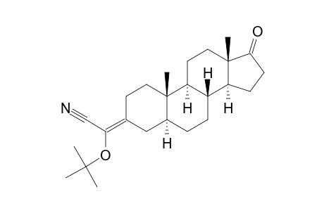 Acetonitrile, (1,1-dimethylethoxy)[(5.alpha.)-17-oxoandrostan-3-ylidene]-