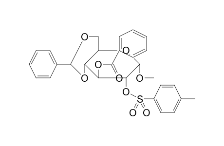 .alpha.-D-Glucopyranoside, 4,6-benzylidene-3-O-benzoyl-1-O-methyl-2-O-(p-toluenesulfonyl)-