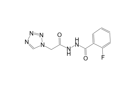 2-fluoro-N'-(1H-tetraazol-1-ylacetyl)benzohydrazide