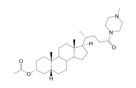N-[O-(Acetyl)lithocholyl]4-methylpiperazine