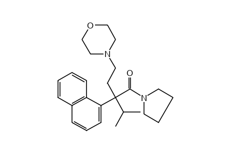 1-[2-ISOPROPYL-4-MORPHOLINO-2-(1-NAPHTHYL)BUTYRYL]PYRROLIDINE