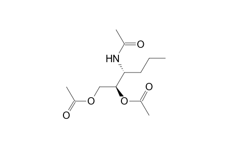 Acetamide, N-[1-[1,2-bis(acetyloxy)ethyl]butyl]-, (R*,R*)-