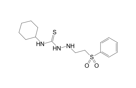 N-Cyclohexyl-2-[2-(phenylsulfonyl)ethyl]hydrazinecarbothioamide