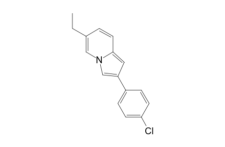 Indolizine, 2-(4-chlorophenyl)-6-ethyl-