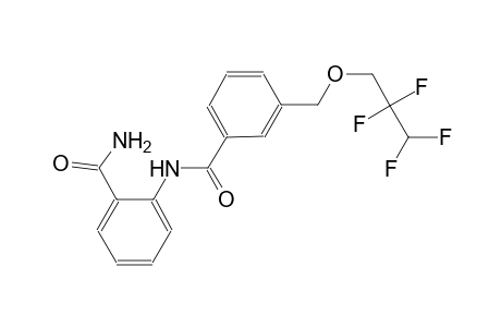 2-({3-[(2,2,3,3-tetrafluoropropoxy)methyl]benzoyl}amino)benzamide