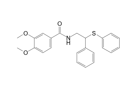 N-[2'-(Phenylthio)-2'-phenylethyl]-3,4-dimethoxybenzamide