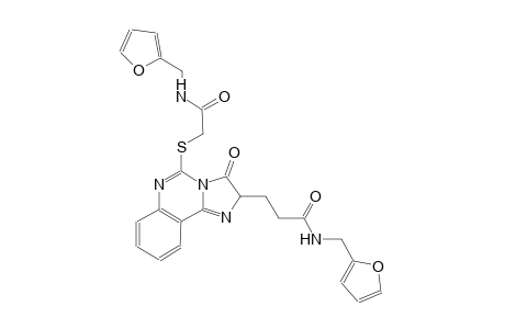 N-(2-furylmethyl)-3-[5-({2-[(2-furylmethyl)amino]-2-oxoethyl}sulfanyl)-3-oxo-2,3-dihydroimidazo[1,2-c]quinazolin-2-yl]propanamide