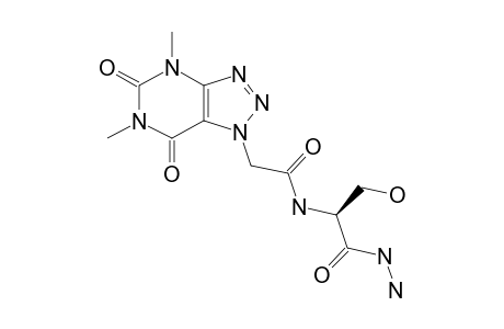 1-[4,6-DIMETHYL-1H-[1,2,3]-TRIAZOLO-[4,5-D]-PYRIMIDINE-5,7(4H,6H)-DIONE]-ACETYL-L-SERINE-HYDRAZIDE