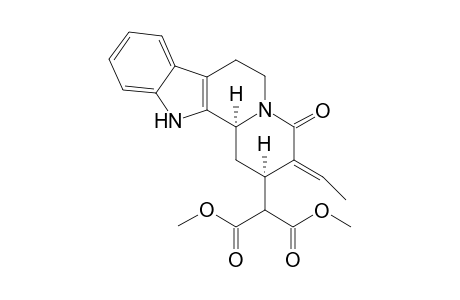2-(3-Ethylidene-4-oxo-1,2,3,4,6,7,12,12b-octahydro-indolo[2,3-a]quinolizin-2-yl)-malonic acid dimethyl ester