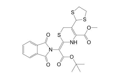 (2Z)-2-(2-tert-butoxy-2-keto-1-phthalimido-ethylidene)-5-(1,3-dithiolan-2-yl)-3,6-dihydro-1,3-thiazine-4-carboxylic acid methyl ester