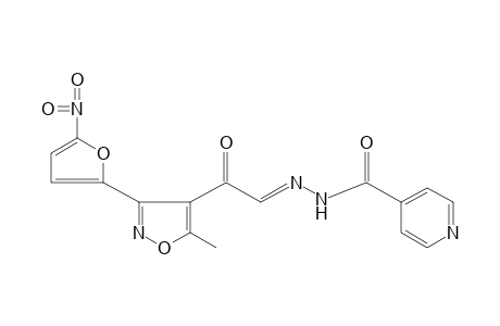 ISONICOTINIC ACID, {[5-METHYL-3-(5-NITRO-2-FURYL)-4-ISOXAZOLYL]OXOETHYLIDENE}HYDRAZIDE