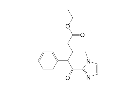 Ethyl 5-(1-methyl-1H-imidazol-2-yl)-5-oxo-4-phenylpentanoate