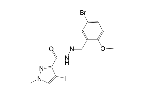 N'-[(E)-(5-bromo-2-methoxyphenyl)methylidene]-4-iodo-1-methyl-1H-pyrazole-3-carbohydrazide