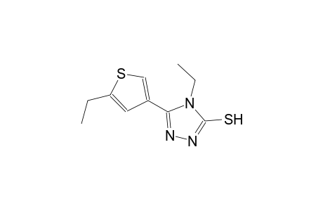 4-ethyl-5-(5-ethyl-3-thienyl)-4H-1,2,4-triazol-3-yl hydrosulfide