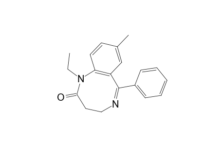 1-Ethyl-8-methyl-6-phenyl-3,4-dihydro-1,5-benzodiazocin-2(1H)-one
