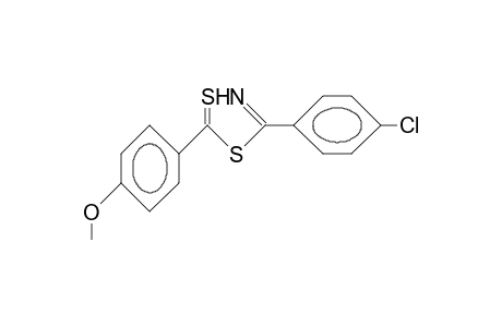 3-(4-Chloro-phenyl)-5-(4-methoxy-phenyl)-1,4,2-dithiazolium cation