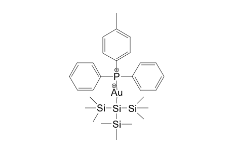 diphenyl-p-tolylphosphane)[tris(trimethylsilyl)silyl]gold