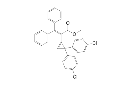Methyl 3,3-di(phenyl)-2-(2,2-di(p-chlorophenyl)cyclopropenyl)prop-2-enoate