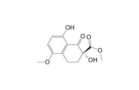 (2R)-2,8-dihydroxy-1-keto-5-methoxy-tetralin-2-carboxylic acid methyl ester
