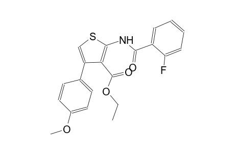ethyl 2-[(2-fluorobenzoyl)amino]-4-(4-methoxyphenyl)-3-thiophenecarboxylate