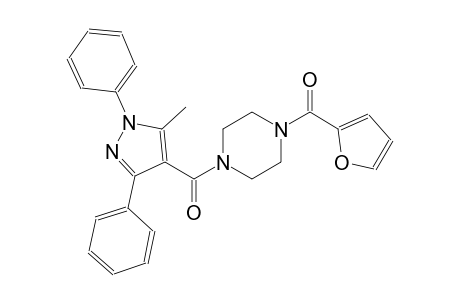 1-(2-furoyl)-4-[(5-methyl-1,3-diphenyl-1H-pyrazol-4-yl)carbonyl]piperazine