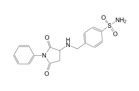 4-{[(2,5-dioxo-1-phenyl-3-pyrrolidinyl)amino]methyl}benzenesulfonamide