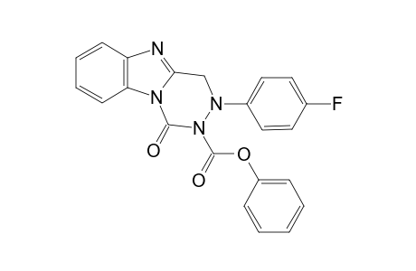 1-oxo-3-p-fluorophenyl-3,4-dihydrobenzo[4,5]imidazo[1,2-d][1,2,4]triazine-2(1H)-carboxylic acid benzene Ester