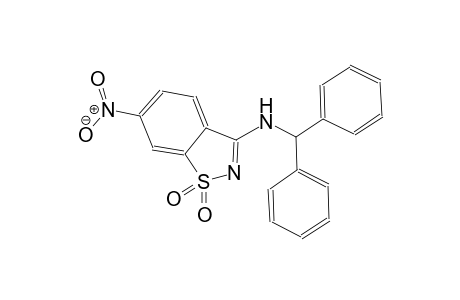 1,2-benzisothiazol-3-amine, N-(diphenylmethyl)-6-nitro-, 1,1-dioxide