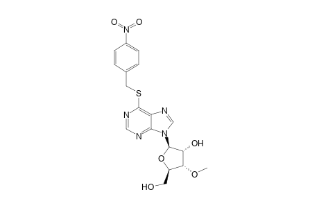 6-[(p-Nitrobenzyl)thio]-9-(3'-O-methyl-.beta.-D-ribofuranosyl)purine
