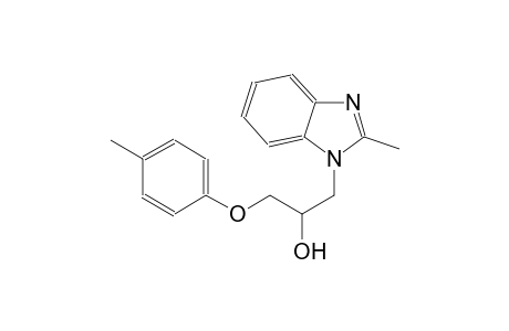 1H-benzimidazole-1-ethanol, 2-methyl-alpha-[(4-methylphenoxy)methyl]-