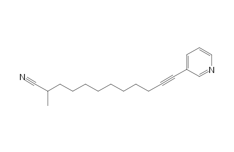 2-Methyl-12-(3-pyridinyl)-11-dodecynenitrile