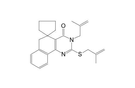 3-(2-methylallyl)-2-((2-methylallyl)thio)-3H-spiro[benzo[h]quinazoline-5,1'-cyclopentan]-4(6H)-one