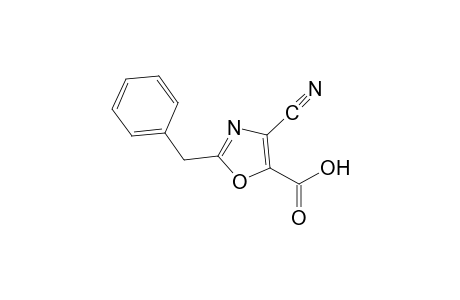 2-benzyl-4-cyano-5-oxazolecarboxylic acid