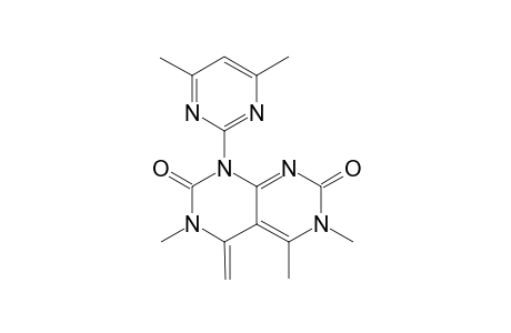 4-Methylene-1-(4',6'-dimethyl-2'-pyrimidinyl)-3,5,6-trimethyl-1H,3H,6H-pyrimido[4,5-d]pyrimidine-2,7-dione