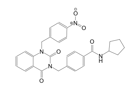 N-cyclopentyl-4-[(1-(4-nitrobenzyl)-2,4-dioxo-1,4-dihydro-3(2H)-quinazolinyl)methyl]benzamide