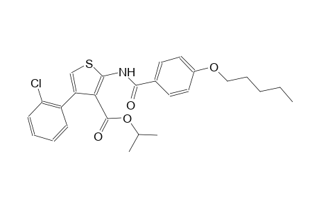 isopropyl 4-(2-chlorophenyl)-2-{[4-(pentyloxy)benzoyl]amino}-3-thiophenecarboxylate