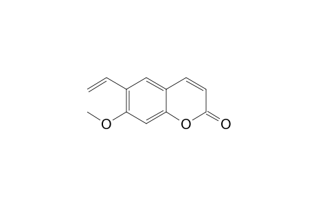 2H-1-Benzopyran-2-one, 6-ethenyl-7-methoxy-