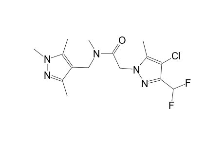 2-[4-chloro-3-(difluoromethyl)-5-methyl-1H-pyrazol-1-yl]-N-methyl-N-[(1,3,5-trimethyl-1H-pyrazol-4-yl)methyl]acetamide