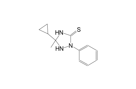 5-cyclopropyl-5-methyl-2-phenyl-1,2,4-triazolidine-3-thione