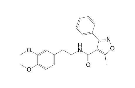 N-(3,4-dimethoxyphenethyl)-5-methyl-3-phenyl-4-isoxazolecarboxamide