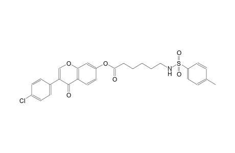 3-(4-chlorophenyl)-4-oxo-4H-chromen-7-yl 6-{[(4-methylphenyl)sulfonyl]amino}hexanoate